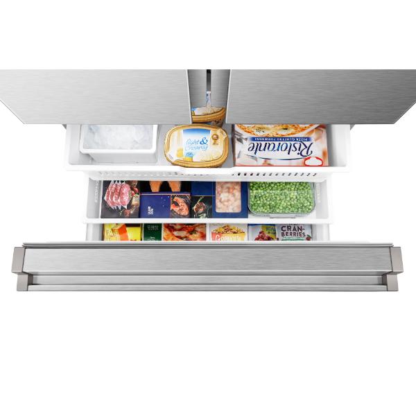 Hisense RF815N4SESE 92cm 634L PureFlat French Door Smart Fridge Freezer E Rated | Stainless Steel