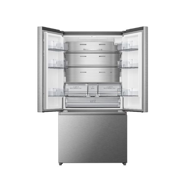 Hisense RF815N4SESE 92cm 634L PureFlat French Door Smart Fridge Freezer E Rated | Stainless Steel