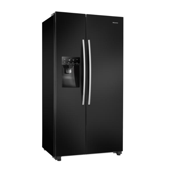 Hisense RS694N4IBE 91cm 562L American-Style Side-by-side Smart Fridge Freezer E Rated | Black