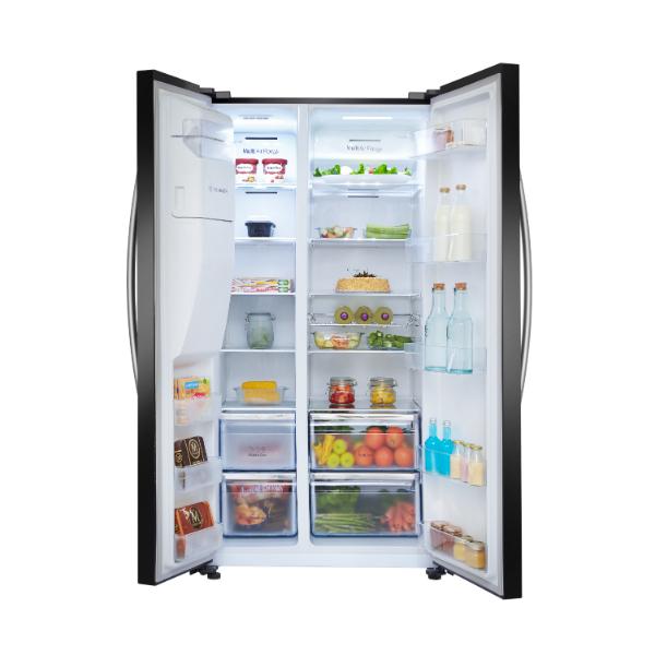 Hisense RS694N4IBE 91cm 562L American-Style Side-by-side Smart Fridge Freezer E Rated | Black