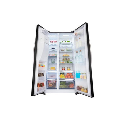 Hisense RS694N4IBE 91cm 562L American-Style Side-by-side Smart Fridge Freezer E Rated | Black