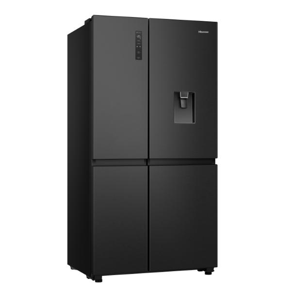 Hisense RS840N4WFE 91cm 649L PureFlat American-Style Side-by-side Smart Fridge Freezer E Rated| Black