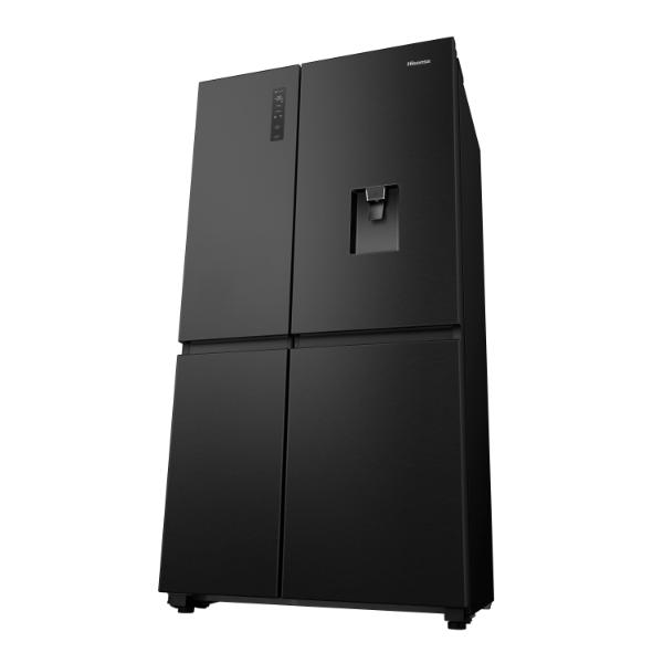 Hisense RS840N4WFE 91cm 649L PureFlat American-Style Side-by-side Smart Fridge Freezer E Rated| Black