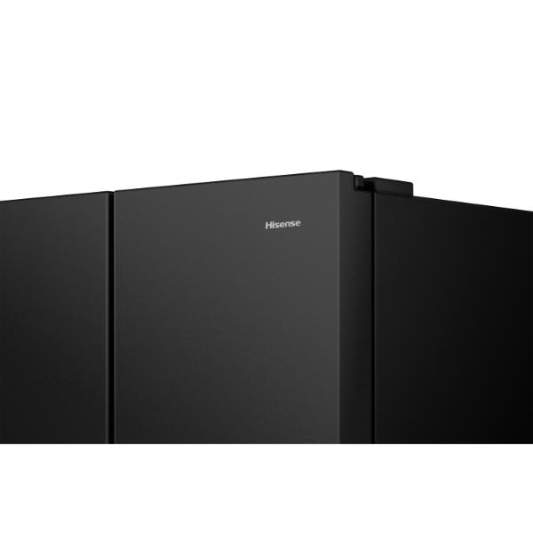 Hisense RS840N4WFE 91cm 649L PureFlat American-Style Side-by-side Smart Fridge Freezer E Rated| Black