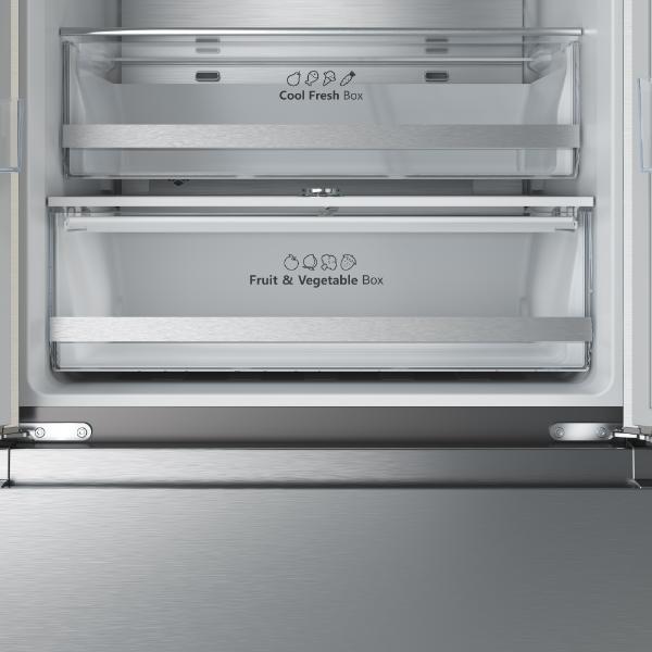 Hisense RF632N4WIE 70cm PureFlat French Door Fridge Freezer - 2m Height E Rated| Silver