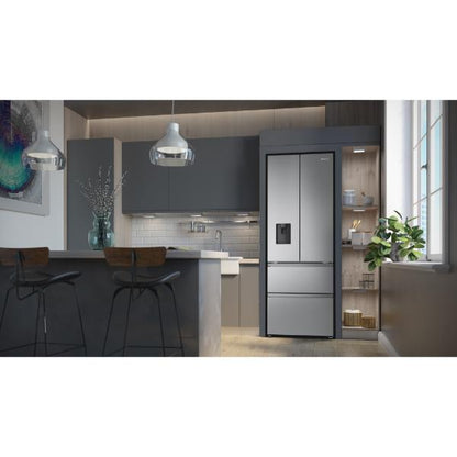Hisense RF632N4WIE 70cm PureFlat French Door Fridge Freezer - 2m Height E Rated| Silver