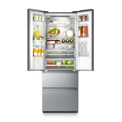 Hisense RF632N4WIE 70cm PureFlat French Door Fridge Freezer - 2m Height E Rated| Silver