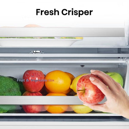 Hisense RB645N4BFE 70cm 495L 60/40 Frost Free Fridge Freezer - 2m Height E Rated| Black