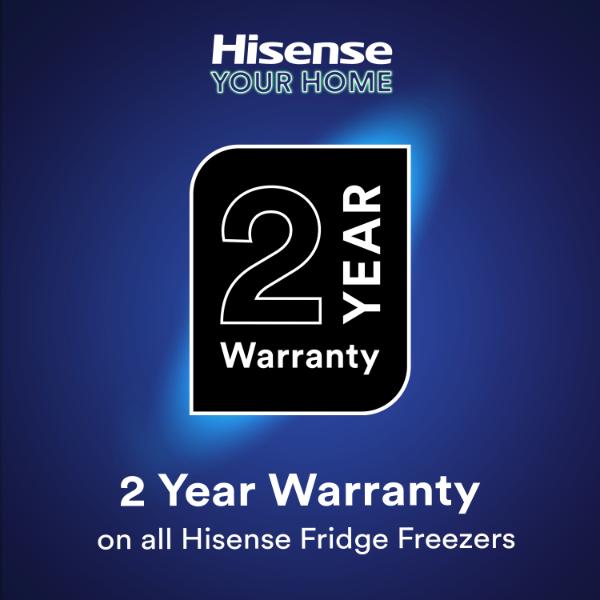 Hisense RB645N4BFE 70cm 495L 60/40 Frost Free Fridge Freezer - 2m Height E Rated| Black