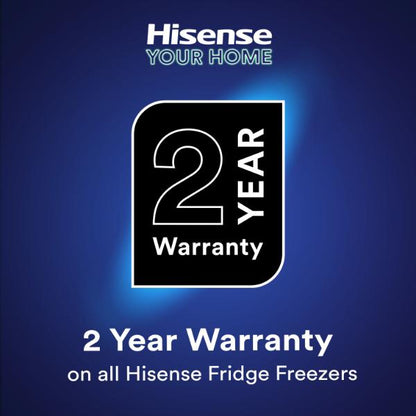 Hisense RB645N4BFE 70cm 495L 60/40 Frost Free Fridge Freezer - 2m Height E Rated| Black