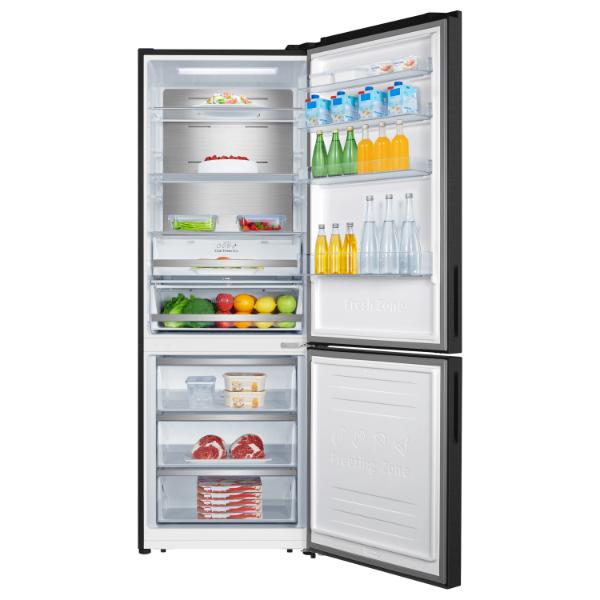 Hisense RB645N4BFE 70cm 495L 60/40 Frost Free Fridge Freezer - 2m Height E Rated| Black