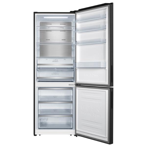 Hisense RB645N4BFE 70cm 495L 60/40 Frost Free Fridge Freezer - 2m Height E Rated| Black