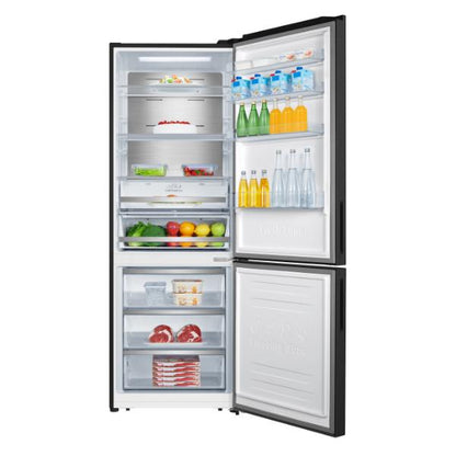 Hisense RB645N4BFE 70cm 495L 60/40 Frost Free Fridge Freezer - 2m Height E Rated| Black