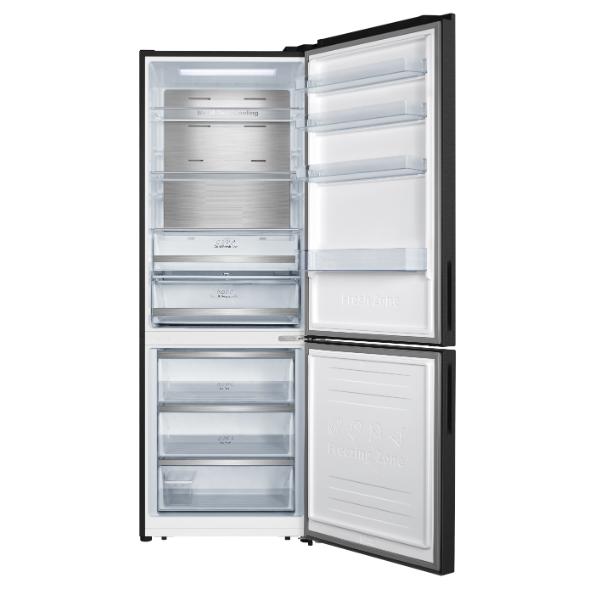 Hisense RB645N4BFE 70cm 495L 60/40 Frost Free Fridge Freezer - 2m Height E Rated| Black