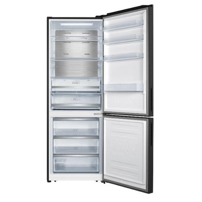 Hisense RB645N4BFE 70cm 495L 60/40 Frost Free Fridge Freezer - 2m Height E Rated| Black