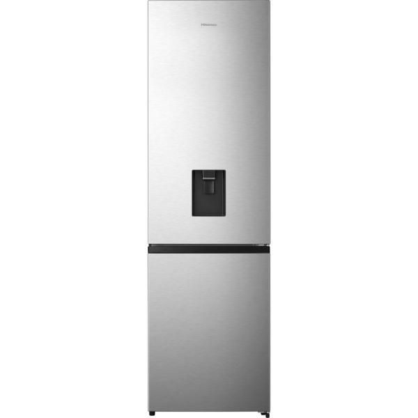 Hisense RB435N4WCE 60cm 336L 60/40 Frost Free Fridge Freezer - 2m Height  E Rated| Stainless Steel
