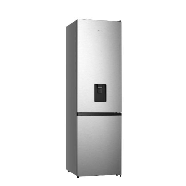 Hisense RB435N4WCE 60cm 336L 60/40 Frost Free Fridge Freezer - 2m Height  E Rated| Stainless Steel