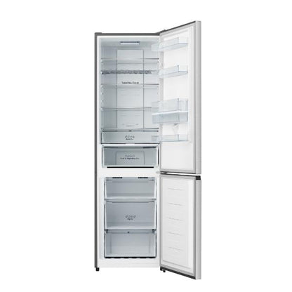 Hisense RB435N4WCE 60cm 336L 60/40 Frost Free Fridge Freezer - 2m Height  E Rated| Stainless Steel