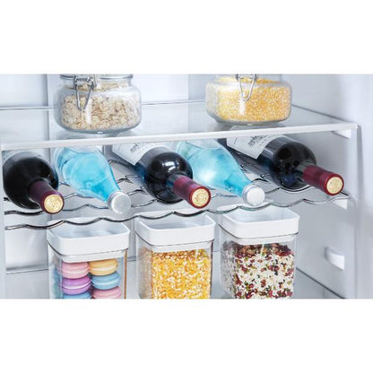 Hisense RB435N4WCE 60cm 336L 60/40 Frost Free Fridge Freezer - 2m Height  E Rated| Stainless Steel