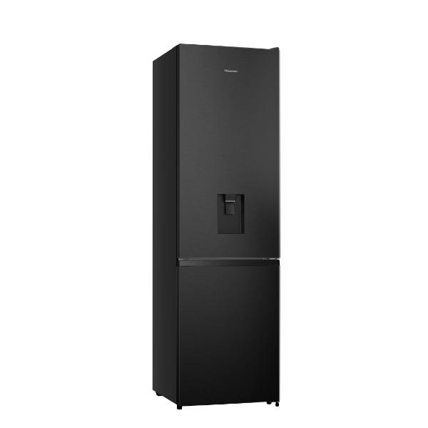 Hisense RB435N4WFE 60cm 336L 60/40 Frost Free Fridge Freezer - 2m Height E Rated | Black