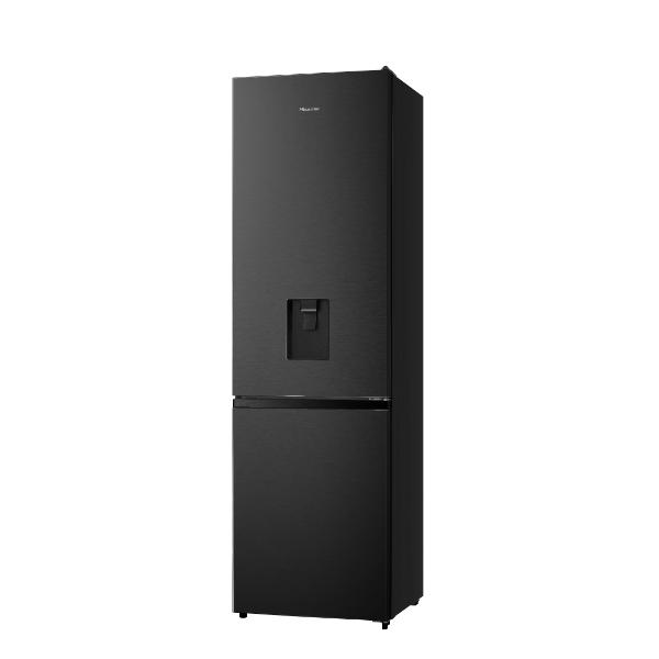 Hisense RB435N4WFE 60cm 336L 60/40 Frost Free Fridge Freezer - 2m Height E Rated | Black