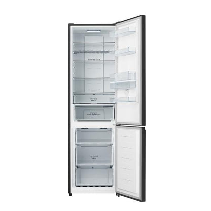 Hisense RB435N4WFE 60cm 336L 60/40 Frost Free Fridge Freezer - 2m Height E Rated | Black
