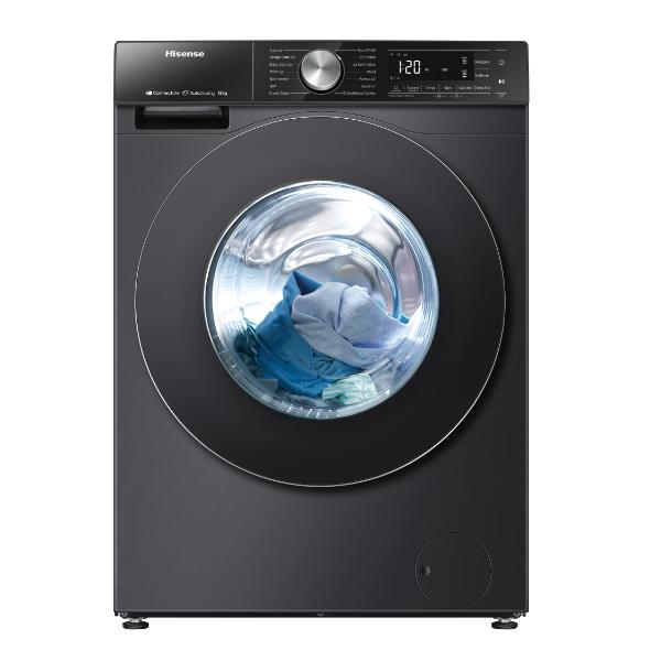 Hisense WF5S1245BB 12kg 1400 Spin Auto Dosing Washing Machine - A Rated | Black