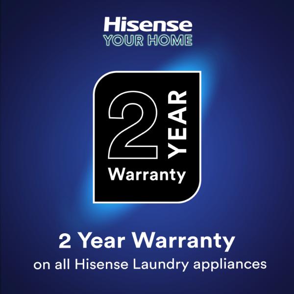 Hisense WF5S1245BB 12kg 1400 Spin Auto Dosing Washing Machine - A Rated | Black