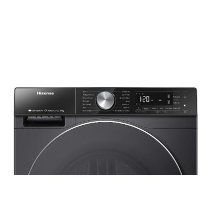 Hisense WF5S1245BB 12kg 1400 Spin Auto Dosing Washing Machine - A Rated | Black