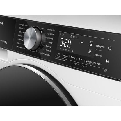 Hisense WF5S1045BW 10.5kg 1400 Spin  Auto Dosing Washing Machine - A Rated | White