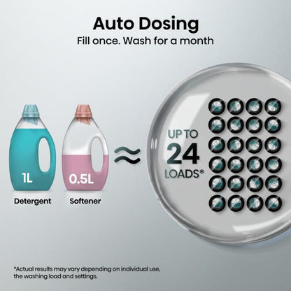 Hisense WF5S1045BW 10.5kg 1400 Spin  Auto Dosing Washing Machine - A Rated | White