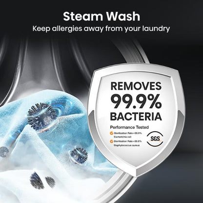 Hisense WF5S1045BW 10.5kg 1400 Spin  Auto Dosing Washing Machine - A Rated | White