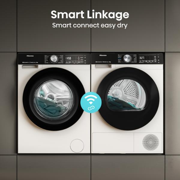 Hisense WF5S1045BW 10.5kg 1400 Spin  Auto Dosing Washing Machine - A Rated | White