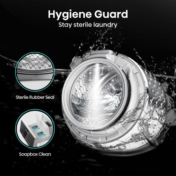 Hisense WF5S1045BW 10.5kg 1400 Spin  Auto Dosing Washing Machine - A Rated | White