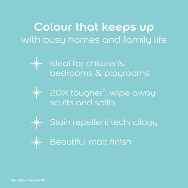 Dulux Easycare Washable &amp; Tough Disney Frozen Frosted Teal 1.25L