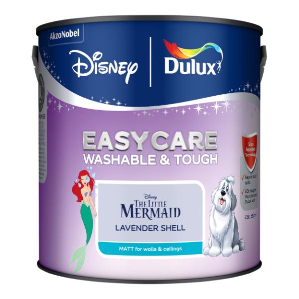 Dulux Easycare Washable &amp; Tough Disney The Little Mermaid Lavender Shell 2.5L