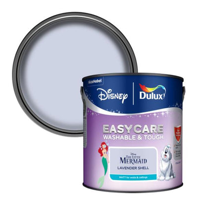 Dulux Easycare Washable &amp; Tough Disney The Little Mermaid Lavender Shell 2.5L