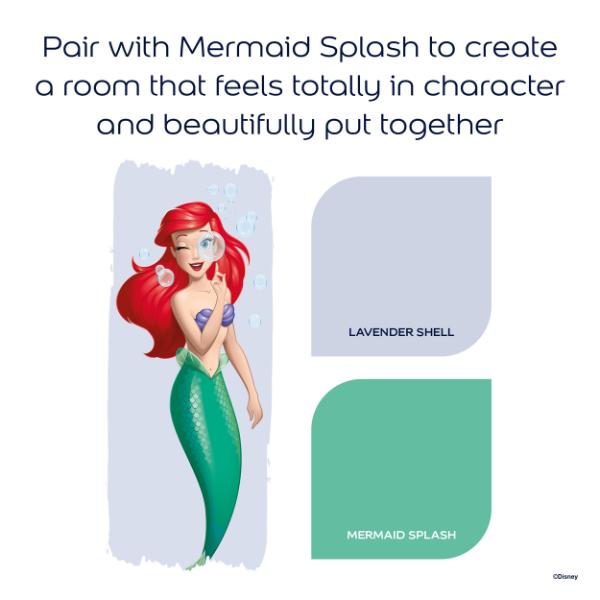 Dulux Easycare Washable &amp; Tough Disney The Little Mermaid Lavender Shell 2.5L