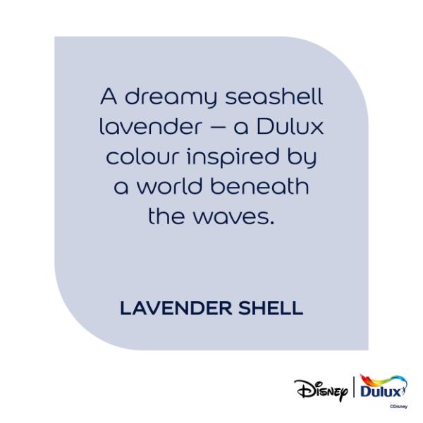 Dulux Easycare Washable &amp; Tough Disney The Little Mermaid Lavender Shell 2.5L