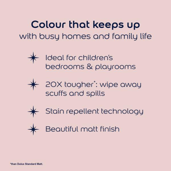 Dulux Easycare Washable &amp; Tough Disney Tangled Princess Blush 2.5L