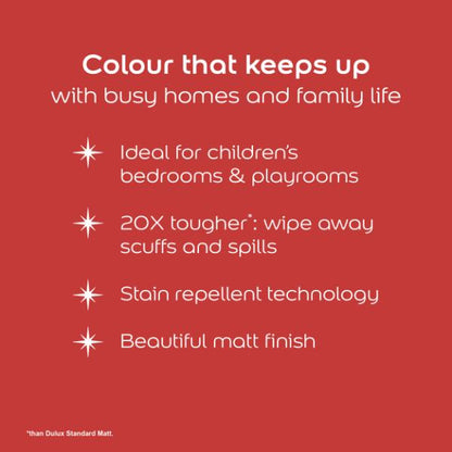 Dulux Easycare Washable &amp; Tough Marvel Avengers Spiderman Web Slinger Red 1.25L
