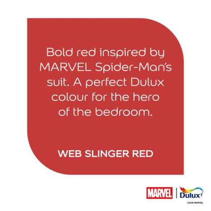 Dulux Easycare Washable &amp; Tough Marvel Avengers Spiderman Web Slinger Red 1.25L