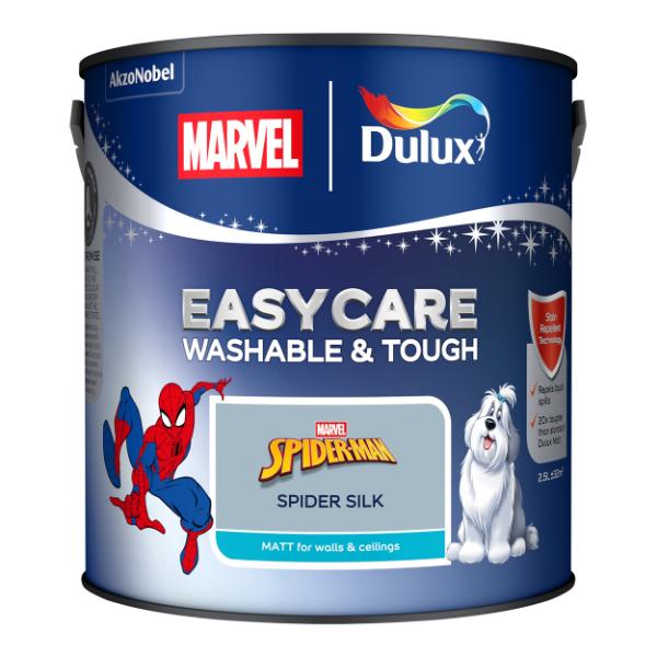 Dulux Easycare Washable &amp; Tough Marvel Avengers Spiderman Spider Silk 2.5L
