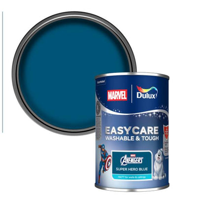 Dulux Easycare Washable &amp; Tough Marvel Avengers Super Hero Blue 1.25L