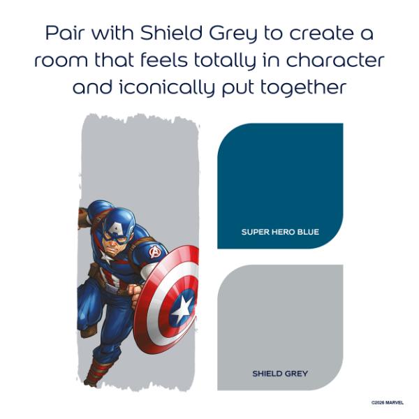 Dulux Easycare Washable &amp; Tough Marvel Avengers Super Hero Blue 1.25L