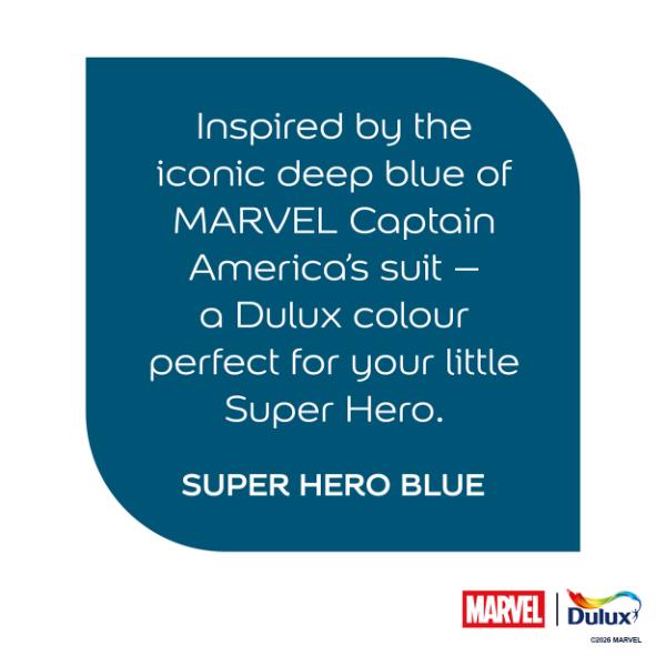 Dulux Easycare Washable &amp; Tough Marvel Avengers Super Hero Blue 1.25L