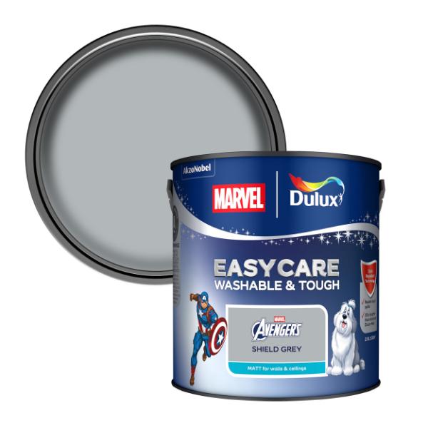 Dulux Easycare Washable &amp; Tough Marvel Avengers Shield Grey 2.5L