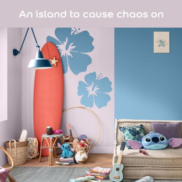 Dulux Easycare Washable &amp; Tough Disney Stitch Cos Rose 2.5L