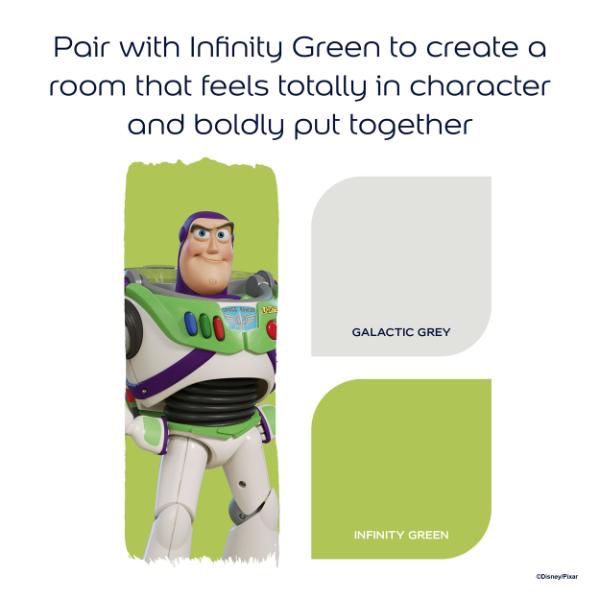 Dulux Easycare Washable &amp; Tough Disney Pixar Toy Story Galactic Grey 2.5L