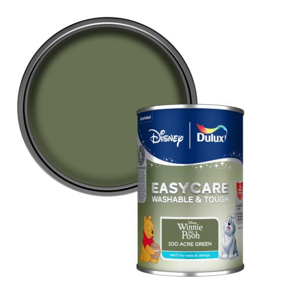 Dulux Easycare Washable &amp; Tough Disney Winnie the Pooh 100 Acre Green 1.25L